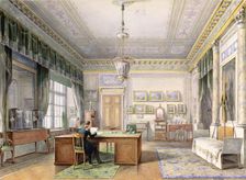 Interiors of the Winter Palace. The Study of Emperor Alexander II in the Winter Palace