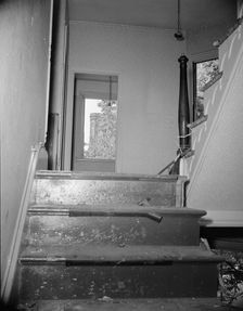 Interiors of wrecked homes on Independence Avenue..., Washington, D.C, 1942. Creator: Gordon Parks