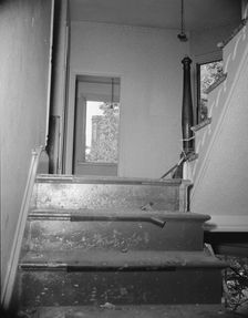 Interiors of wrecked homes on Independence Avenue..., Washington, D.C, 1942. Creator: Gordon Parks