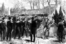 Interment of the remains of Lieutenant John Irving, R.N., in the Dean Cemetery, Edinburgh, 1881. Creator: Unknown