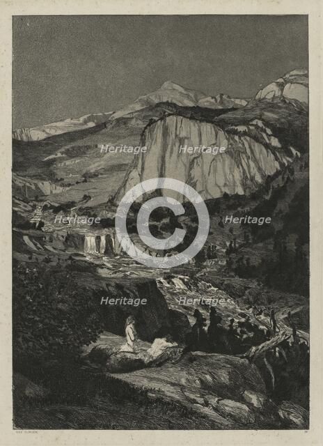 Intermezzo: Moonlit Night (Opus IV, 5), 1881. Creator: Max Klinger (German, 1857-1920).