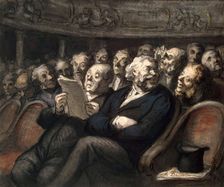 Intermission at the Comédie-Française, 1858. Creator: Daumier, Honoré (1808-1879)