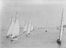 International 6 Metres class racing at Cowes. Creator: Kirk & Sons of Cowes