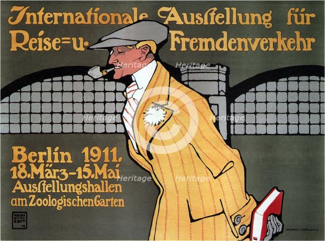 International Travel Exhibition, Berlin, 1911. Artist: Erdt, Hans Rudi (1883-1925)