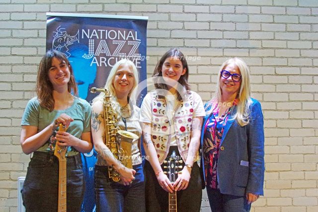International Women’s Day, National Jazz Archive Fundraiser, Baptist Church, Loughton, Essex, 2025. Creator: Brian O'Connor.