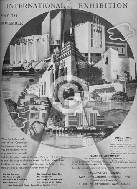 'International Exhibition, May to November', 1937. Artist: Unknown.