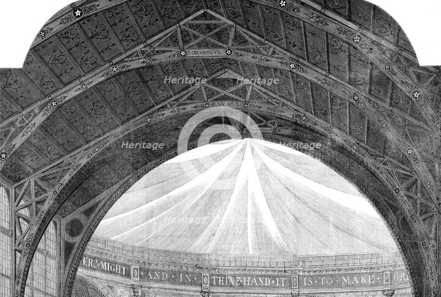 International Exhibition - roof of building, 1862. Creator: Unknown.