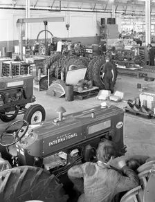 International Harvester tractor factory, Doncaster, South Yorkshire, 1966. Creator: Michael Walters