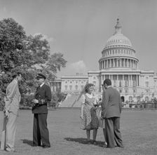 International student assembly, Washington, D.C, 1942. Creator: Gordon Parks