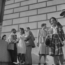 International student assembly, Washington, D.C, 1942. Creator: Gordon Parks