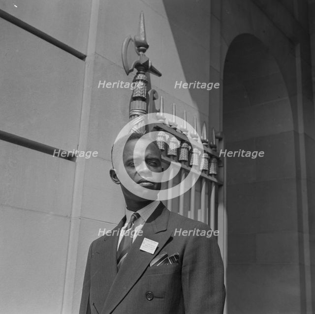 International student assembly, Washington, D.C, 1942. Creator: Gordon Parks.