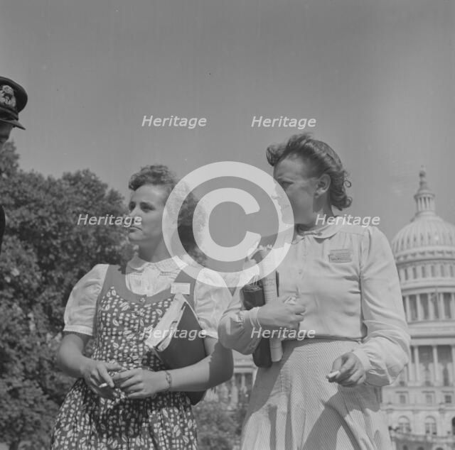 International student assembly, Washington, D.C, 1942. Creator: Gordon Parks.