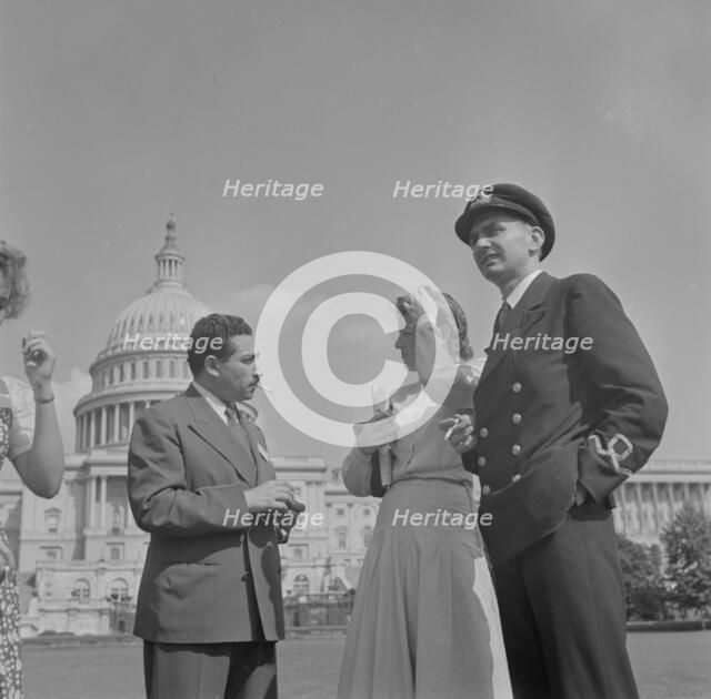 International student assembly, Washington, D.C, 1942. Creator: Gordon Parks.