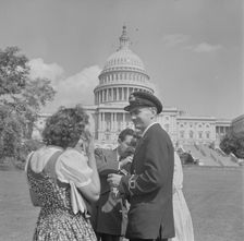 International student assembly, Washington, D.C, 1942. Creator: Gordon Parks