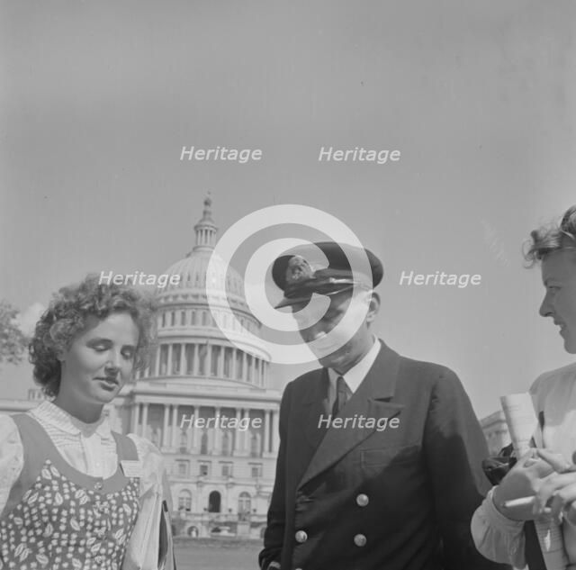 International student assembly, Washington, D.C, 1942. Creator: Gordon Parks.