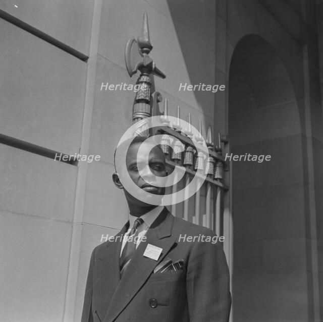 International student assembly, Washington, D.C, 1942. Creator: Gordon Parks.