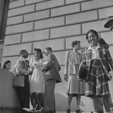 International student assembly, Washington, D.C, 1942. Creator: Gordon Parks