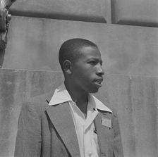 International student assembly, Washington, D.C, 1942. Creator: Gordon Parks