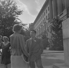 International student assembly, Washington, D.C, 1942. Creator: Gordon Parks