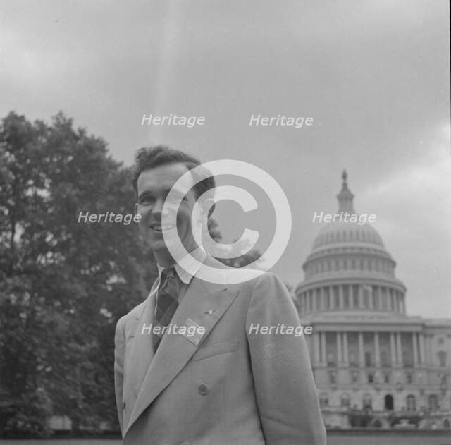 International student assembly, Washington, D.C, 1942. Creator: Gordon Parks.