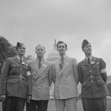 International student assembly, Washington, D.C, 1942. Creator: Gordon Parks