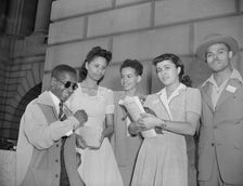 International student assembly, Washington, D.C, 1942. Creator: Gordon Parks