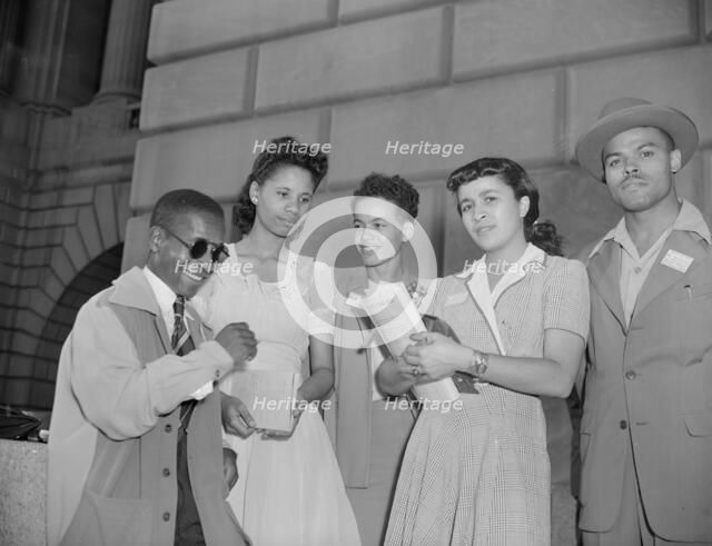 International student assembly, Washington, D.C, 1942. Creator: Gordon Parks.