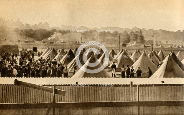 Internment camp for 'enemy aliens', Newbury, First World War, 1914-1918, (1933). Creator: Unknown.