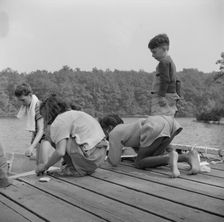 Interracial activities at Camp Christmas Seals, Haverstraw, New York, 1943. Creator: Gordon Parks