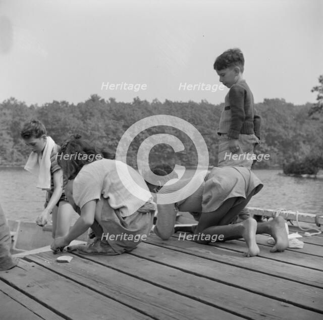 Interracial activities at Camp Christmas Seals, Haverstraw, New York, 1943. Creator: Gordon Parks.