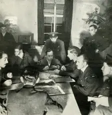 Interrogation of Aircrews; W.A.A.F. Help In This Work c1943. Creator: Cecil Beaton
