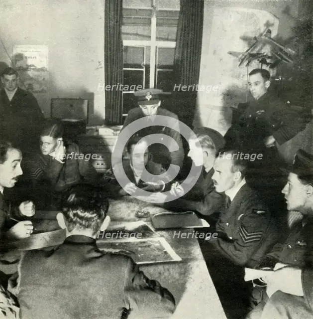 'Interrogation of Aircrews; W.A.A.F. Help In This Work', c1943. Creator: Cecil Beaton.