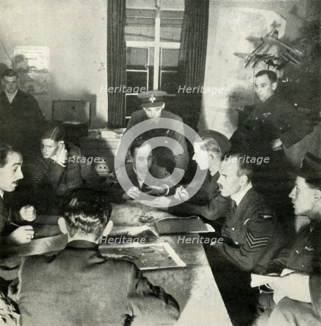 'Interrogation of Aircrews; W.A.A.F. Help In This Work', c1943. Creator: Cecil Beaton.