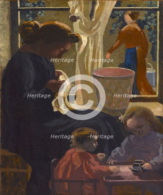 Intimité ou Ravaudeuse à la fenêtre, 1903. Creator: Denis, Maurice (1870-1943).