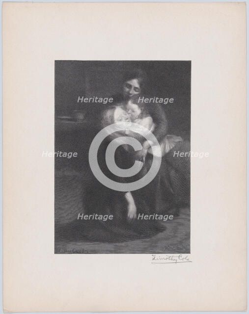 Intimité (The Kiss), 1910., 1910. Creator: Timothy Cole.