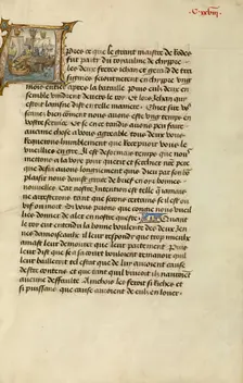 Intiial A: Gillion's Sons Attacked by Pirates; Roman de Gillion de Trazegnies, 1464. Creators: Lieven van Lathem, David Aubert