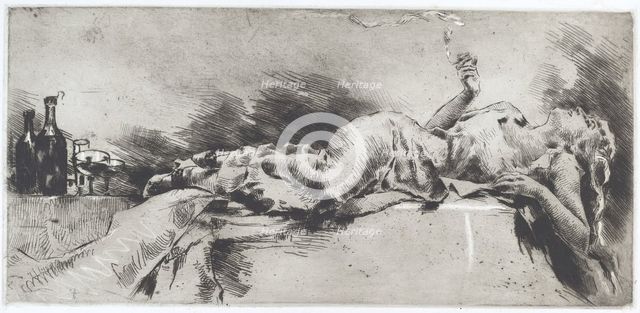 Intoxication (Ebbrezza) , 1888. Creator: Luigi Conconi.