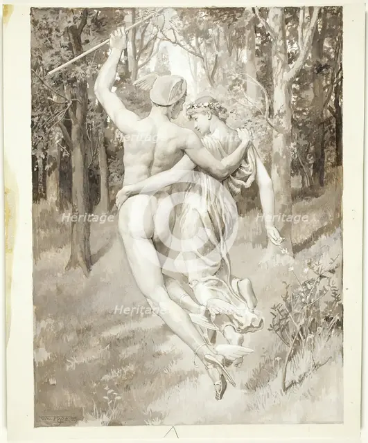 Into the Green Recessed Woods They Flew, 1885. Creator: Will H. Low.