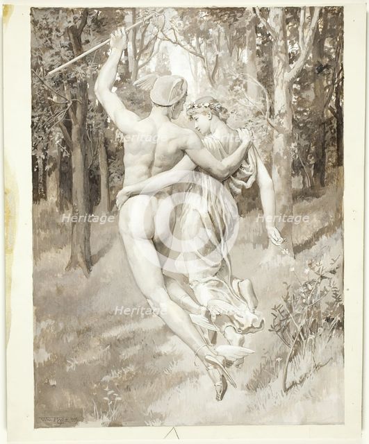 Into the Green Recessed Woods They Flew, 1885. Creator: Will H. Low.
