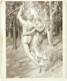 Into the Green Recessed Woods They Flew, 1885. Creator: Will H. Low