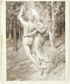 Into the Green Recessed Woods They Flew, 1885. Creator: Will H. Low