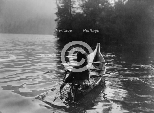 Into the shadow-Clayoquot, c1910. Creator: Edward Sheriff Curtis.