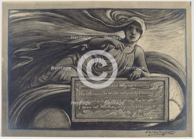 Into the Universe, late 19-early 20th century. Creator: Elihu Vedder.