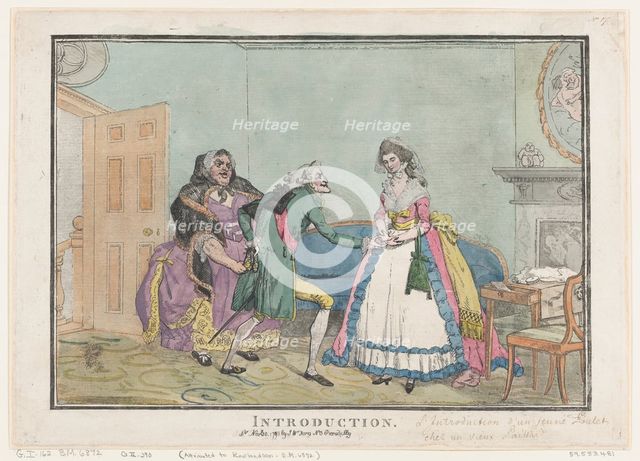 Introduction, November 30, 1793., November 30, 1793. Creator: Thomas Rowlandson.