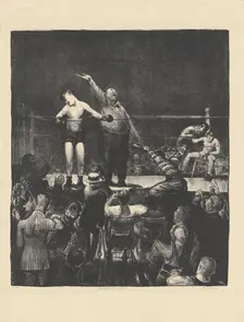 Introducing the Champion, 1916. Creator: George Wesley Bellows