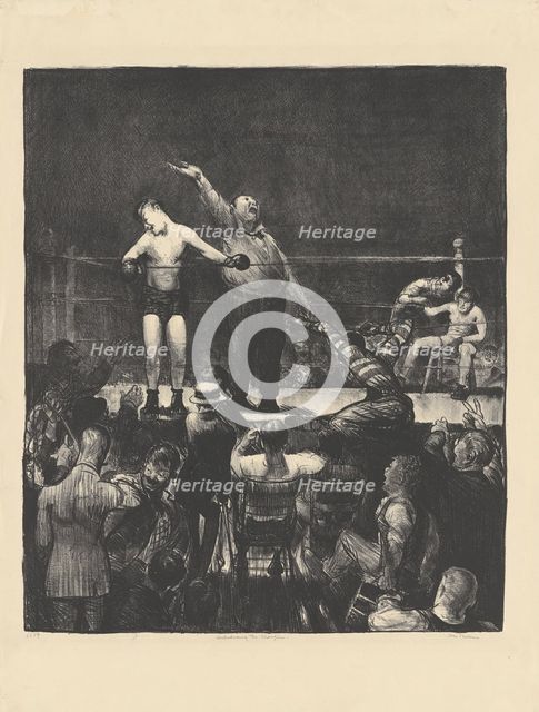 Introducing the Champion, 1916. Creator: George Wesley Bellows.