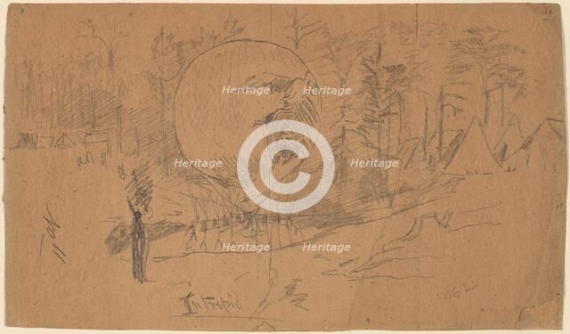 Intrepid [recto], 1862. Creator: Winslow Homer.