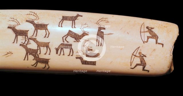 Inuit hunting scene. Artist: Unknown