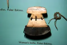 Inuit, Polar Eskimo or Inughuit, Woman's knife in Bone and steel