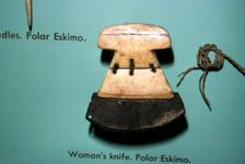 Inuit, Polar Eskimo or Inughuit, Woman's knife in Bone and steel